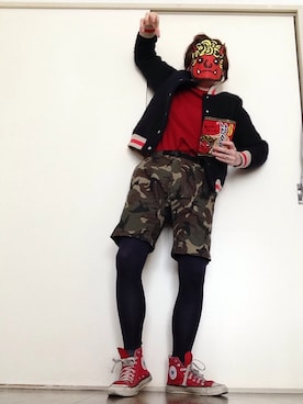 「N.（N. Natural Beauty Basic）（エヌエヌナチュラルビューティーベーシック）のアイテム（スタジャン）」を使った、ら きさん（レディース・159cm）の冬コーディネート