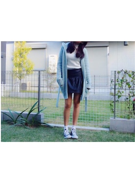 「Abercrombie&Fitch（アバークロンビーアンドフィッチ）のアイテム（カーディガン/ボレロ）」を使った、Culumi さん（レディース・160cm）の秋コーディネート