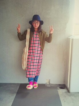 福すけさん（レディース・155cm）の冬コーディネート