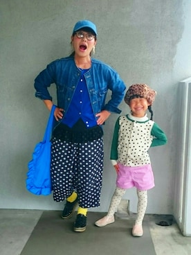 「水玉コーデ」｜福すけさん（レディース・155cm）の春コーディネート