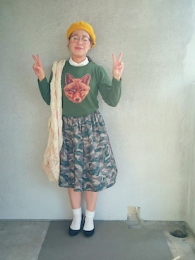 「フェリシモキッズ（フェリシモキッズ）のアイテム」を使った、福すけさん（レディース・155cm）の春コーディネート