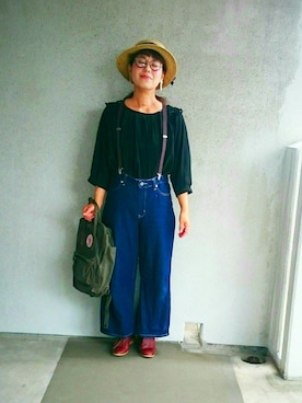 「ドラフトEM」｜福すけさん（レディース・155cm）の春コーディネート