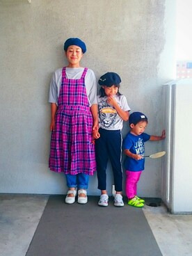 「ベレー帽推奨委員会」｜福すけさん（レディース・155cm）の夏コーディネート