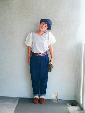 「ベレー帽推奨委員会」｜福すけさん（レディース・155cm）の秋コーディネート