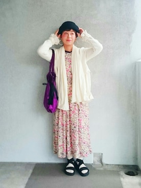 「ベレー帽推奨委員会」｜福すけさん（レディース・155cm）の秋コーディネート