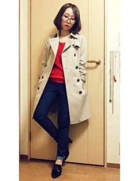 「N.（N. Natural Beauty Basic）（エヌエヌナチュラルビューティーベーシック）のアイテム（トレンチコート）」を使った、SANAMIさん（レディース・151cm）の春コーディネート