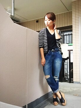 「厚底」｜SANAMIさん（レディース・151cm）の夏コーディネート