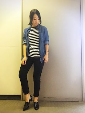 「すっぴん」｜「アイテム（ジャケット/アウター）」を使った、SANAMIさん（レディース・151cm）の秋コーディネート