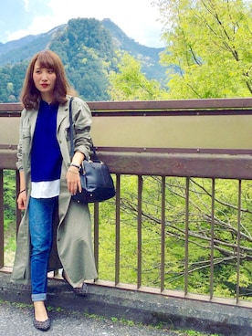 「DIANA」｜「アイテム（その他アウター）」を使った、SANAMIさん（レディース・151cm）の春コーディネート