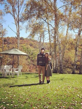 「カップルコーデ」｜kさん（レディース・150cm）の冬コーディネート