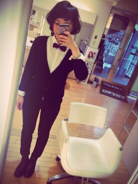 「Caffe（カフェ）のアイテム」を使った、かよこ。さん（レディース・168cm）の秋コーディネート