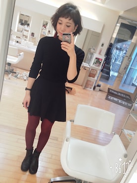 「暗髪」｜かよこ。さん（レディース・168cm）の秋コーディネート