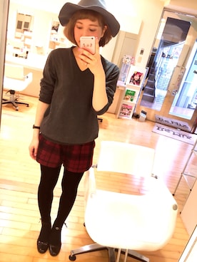 「ユニクロニット」｜かよこ。さん（レディース・168cm）の冬コーディネート