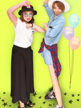 ✐☡ずっきーさん（レディース・152cm）の夏コーディネート