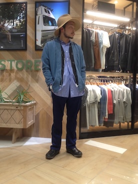 「Engineered Garments（エンジニアードガーメンツ）のアイテム（その他）」を使った、tatsuro katoさん（メンズ・168cm）の春コーディネート