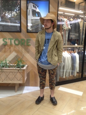 「Engineered Garments（エンジニアードガーメンツ）のアイテム（その他）」を使った、tatsuro katoさん（メンズ・168cm）の春コーディネート