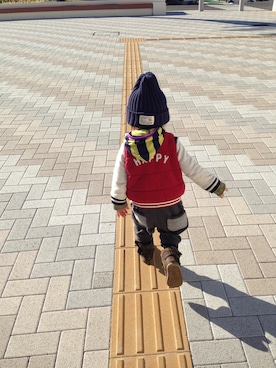 「SM2（エスエムツー）のアイテム（ジャケット/アウター）」を使った、littlehachiさん（キッズ・90cm）の冬コーディネート
