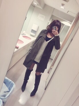 Yu-kiさん（レディース・163cm）の冬コーディネート