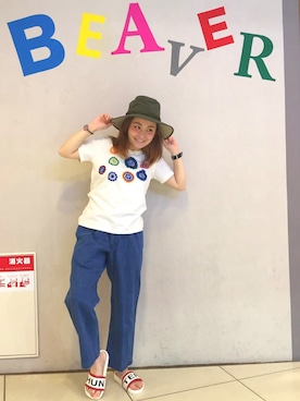 「WILD THINGS（ワイルドシングス）のアイテム」を使った、リナリナ～さん（レディース・158cm）の夏コーディネート