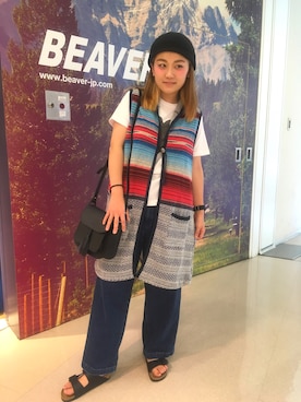 「D.M.G.（ドミンゴ）のアイテム」を使った、リナリナ～さん（レディース・158cm）の夏コーディネート