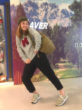 「Saucony（サッカニー）のアイテム」を使った、リナリナ～さん（レディース・158cm）の夏コーディネート