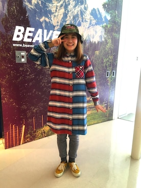 「ALDIES（アールディーズ）のアイテム」を使った、リナリナ～さん（レディース・158cm）の秋コーディネート