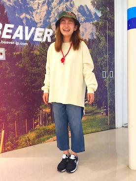 「GRANDMA MAMA DAUGHTER（グランマママドーター）のアイテム」を使った、リナリナ～さん（レディース・158cm）の秋コーディネート