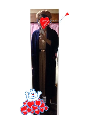 「w closet」｜「アイテム（ハンチング/ベレー帽）」を使った、iwatäriöさん（レディース・149cm）の秋コーディネート