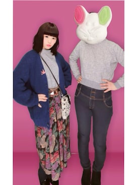 「パパのお下がり」｜iwatäriöさん（レディース・149cm）の冬コーディネート