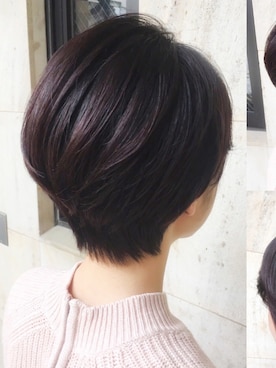 「ショートボブ」｜(stylist/レオ)さん（レディース・150cm）の秋コーディネート