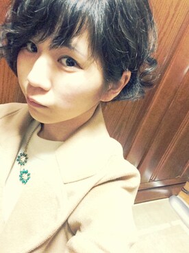 「イメチェン」｜「アイテム（ダウンジャケット/コート）」を使った、aichan。さん（レディース・151cm）の冬コーディネート