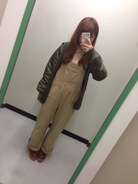 「アイテム（サロペット/オーバーオール）」を使った、ゆうきさん（レディース・148cm・10代）の春コーディネート