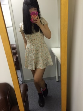「SPIRALGIRL（スパイラルガール）のアイテム（つなぎ/オールインワン）」を使った、nomidol_aicoさん（レディース・157cm）の夏コーディネート