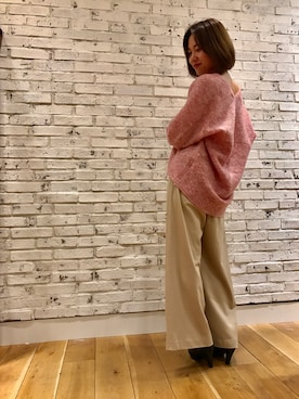 「Banner Barrett（バナーバレット）のアイテム（ブーツ）」を使った、RINAさん（レディース・158cm）の冬コーディネート