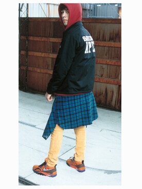 「Ollie（オーリー）のアイテム（雑誌）」を使った、Olliemagazineさん（メンズ・175cm）の冬コーディネート