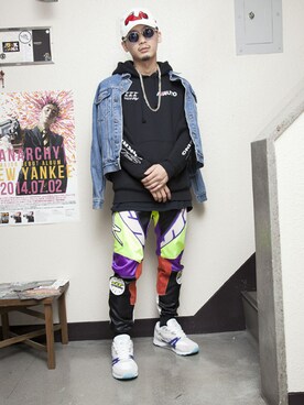 「Ollie（オーリー）のアイテム（雑誌）」を使った、Olliemagazineさん（メンズ・172cm）の冬コーディネート