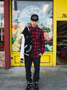 「Ollie（オーリー）のアイテム」を使った、Olliemagazineさん（メンズ・173cm）の冬コーディネート