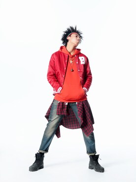 「Ollie（オーリー）のアイテム」を使った、Olliemagazineさん（メンズ・175cm）の冬コーディネート