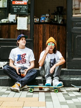「Ollie（オーリー）のアイテム」を使った、Olliemagazineさん（メンズ・180cm）の夏コーディネート