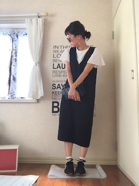 「お祭り」｜「アイテム（ワンピース/ドレス）」を使った、p.birdさん（レディース・160cm）の秋コーディネート