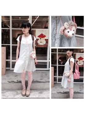 「アイテム（コインケース）」を使った、Hazelさん（レディース・156cm）の夏コーディネート