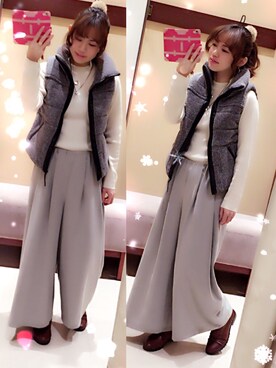 YUKARI♡さん（レディース・160cm）の冬コーディネート