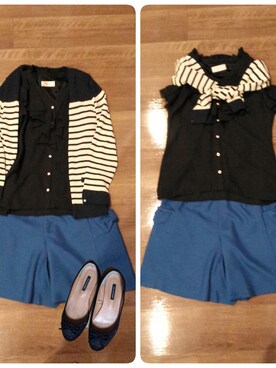 「ブルーショートパンツ（その他パンツ、ブルー系）」を使った、meltyさん（レディース・160cm）の夏コーディネート