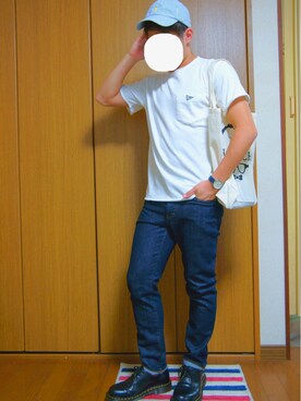 「切りっぱなし」｜「アイテム（アナログ腕時計）」を使った、ゆうさん（メンズ・170cm）の夏コーディネート