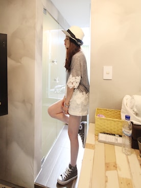 「 メランジ柄」｜NIPONJJUYAさん（レディース・166cm）の春コーディネート