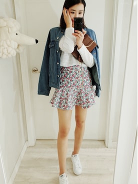 「ルーズフィット」｜NIPONJJUYAさん（レディース・165cm）の冬コーディネート