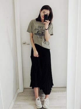 「韓国ファッション」｜NIPONJJUYAさん（レディース・165cm）の春コーディネート