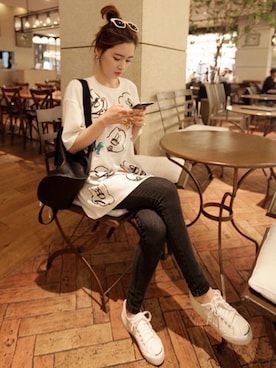 「ルームウェア」｜NIPONJJUYAさん（レディース・165cm）の春コーディネート