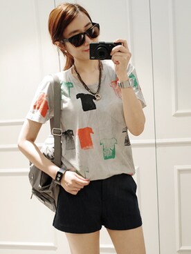 「 サングラス」｜NIPONJJUYAさん（レディース・165cm）の夏コーディネート