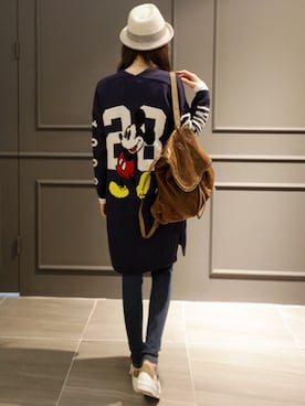 「ロングカーディガン」｜NIPONJJUYAさん（レディース・165cm）の秋コーディネート